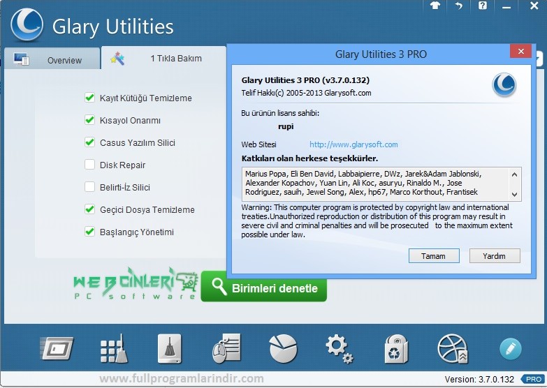 Glary Utilities Pro With Serial